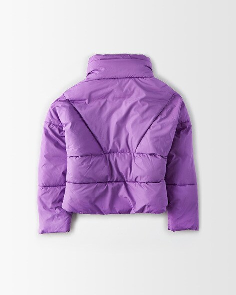 american eagle purple puffer jacket