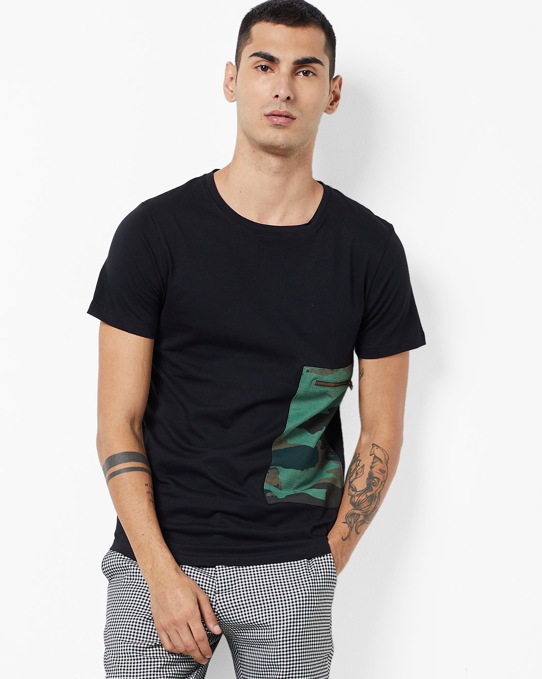 Buy Black Tshirts for Men by KULTPRIT Online