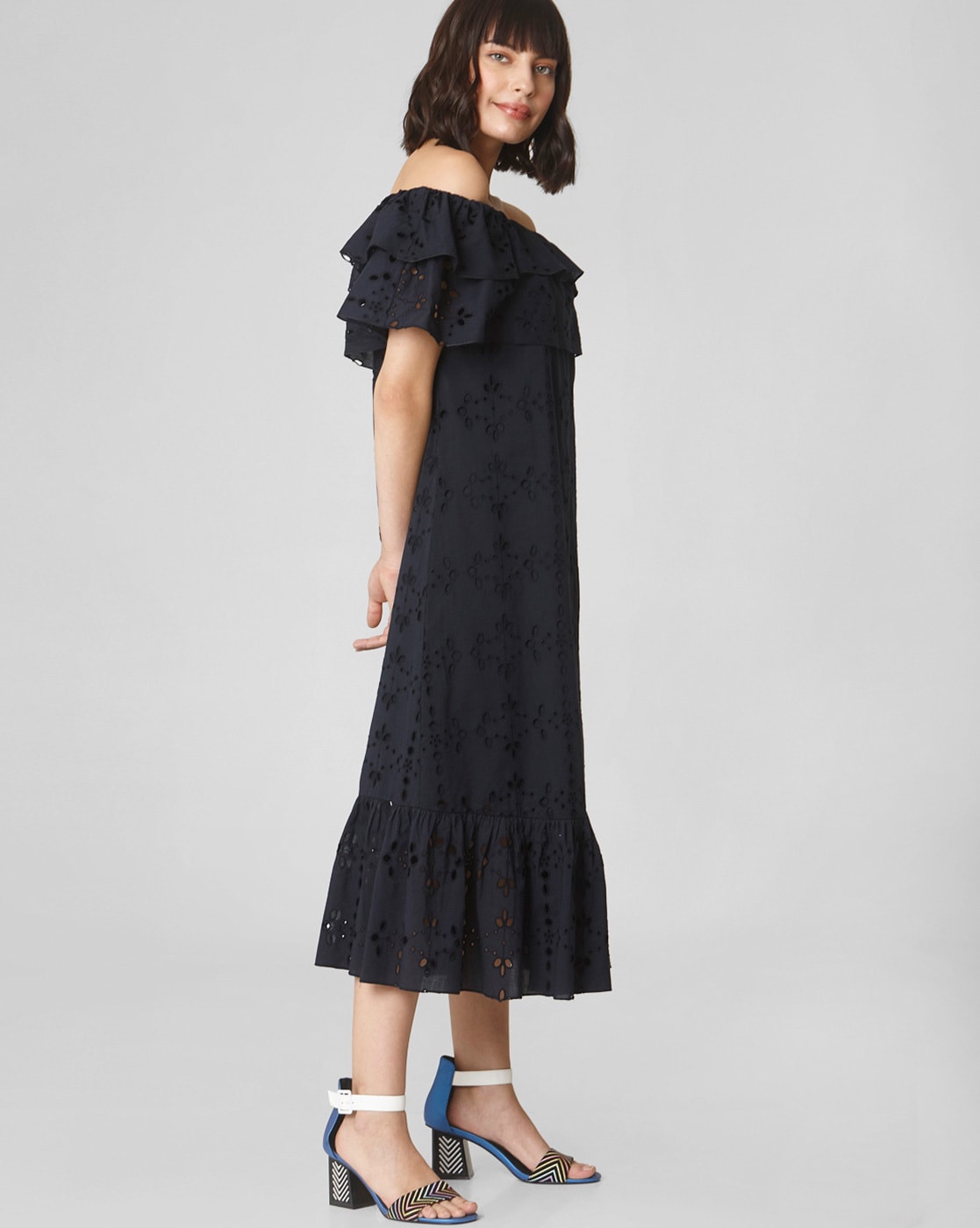 Agnes Gray Sluiting schuintrekken Buy Navy Blue Dresses for Women by Vero Moda Online | Ajio.com