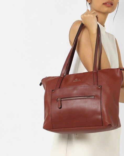 Buy LAVIE Women Brown Satchel Tan Online @ Best Price in India