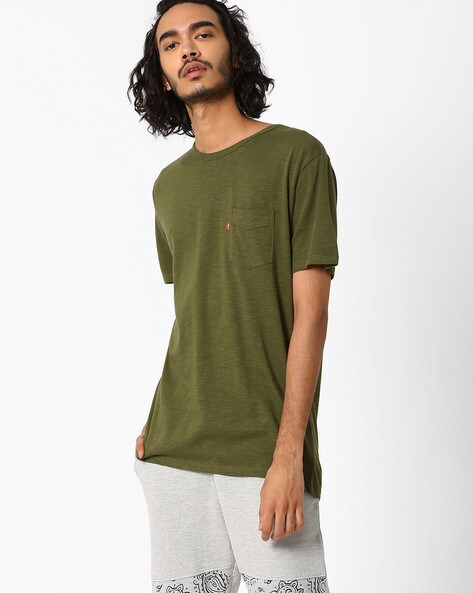 levi's olive green t shirt