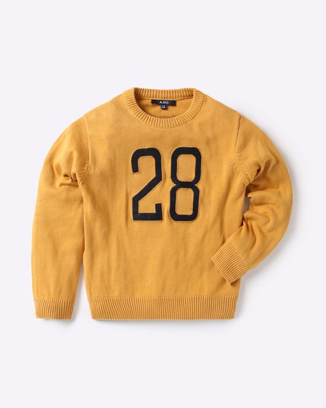 boys mustard sweater