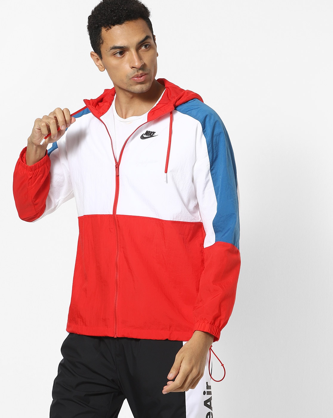 Buy Red & White Jackets Coats for Men by NIKE Online | Ajio.com