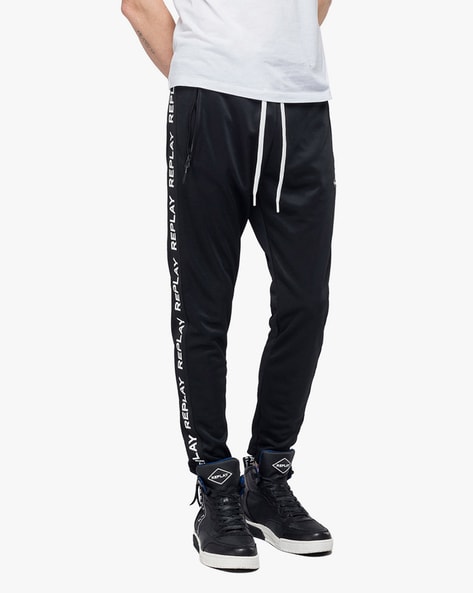 black joggers with pockets