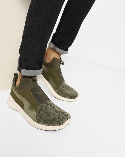 Puma olive green shoes hot sale womens