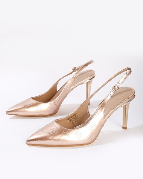 Beige Heeled Shoes for Women by GUESS 