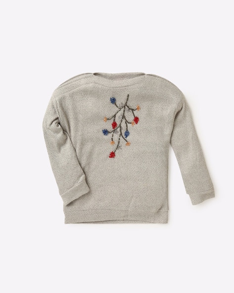 girls gray sweater