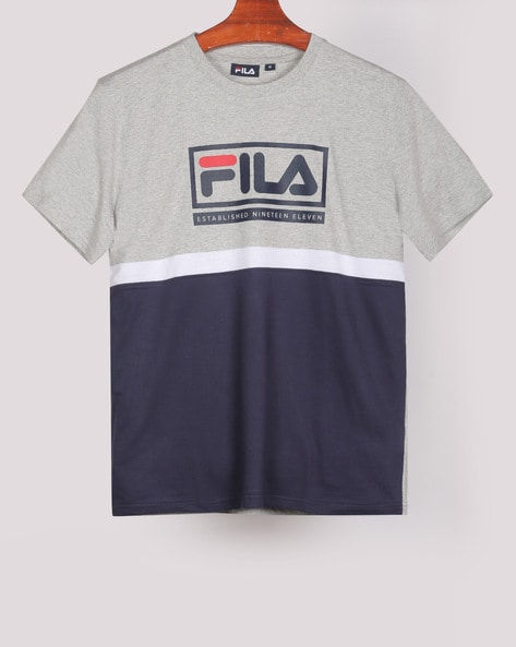 navy blue fila shirt