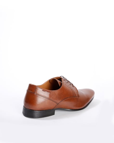 Lace-Up Derby Shoes with Broguing (Image - 1)