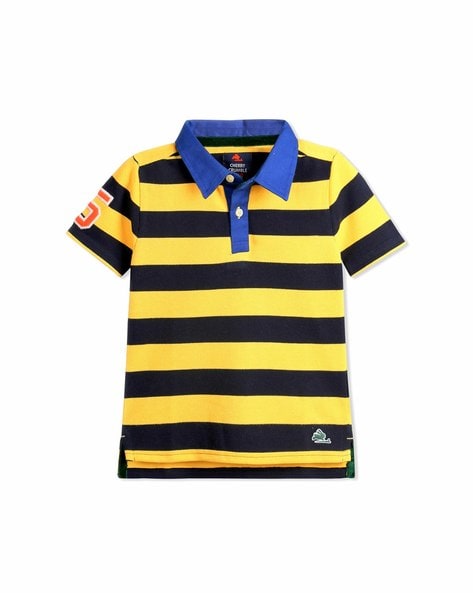 Cherry Crumble Striped Polo T-shirt