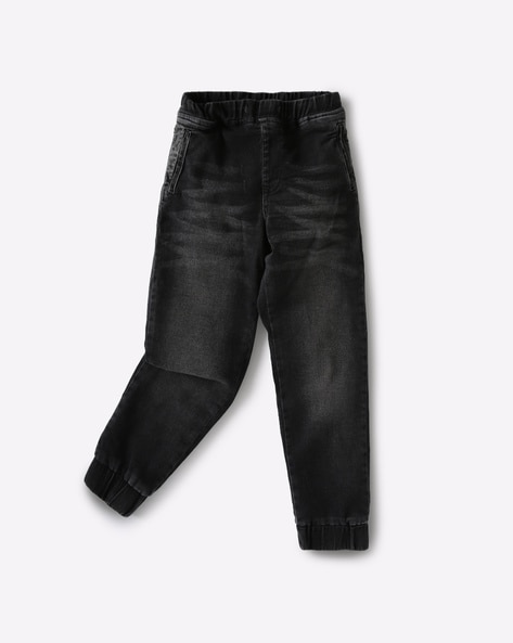 boys black jogger jeans