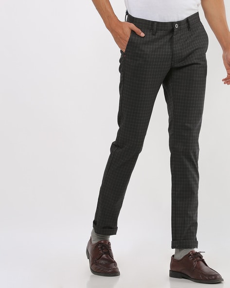 Patterned 7/8-length trousers in a slim fit in Multicolor | GERRY WEBER