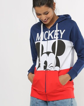 navy blue disney hoodie