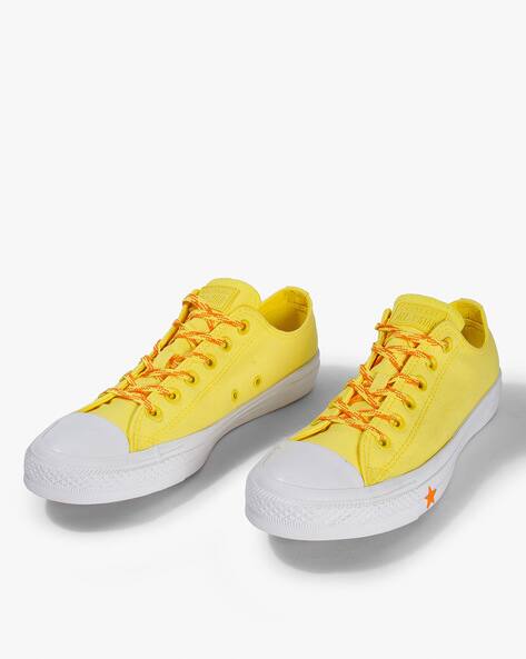 Shoes Yellow Colour Converse Shoes