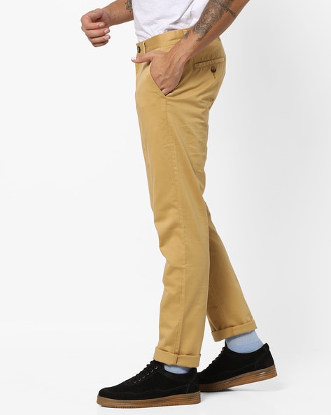 Buy Camel Brown Trousers & Pants for Men by RED TAPE Online | Ajio.com