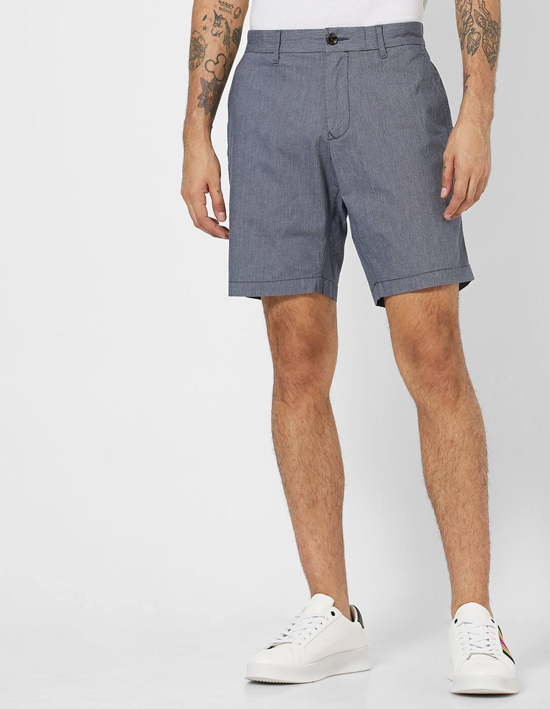 tommy hilfiger navy blue shorts