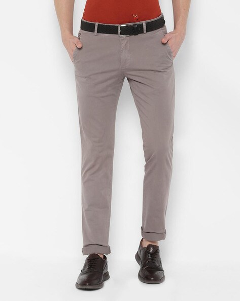 Buy Simon Carter London Beige Checked Slim Fit Formal Trousers for Men  Online  Tata CLiQ Luxury