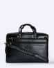 16\ Genuine Leather Laptop Messenger Bag with Detachable Sling Strap