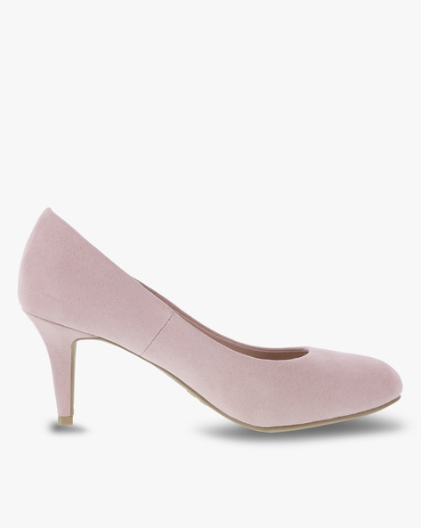 Ved en fejltagelse Blacken Af storm Buy Pink Heeled Shoes for Women by COMFORT PLUS Online | Ajio.com