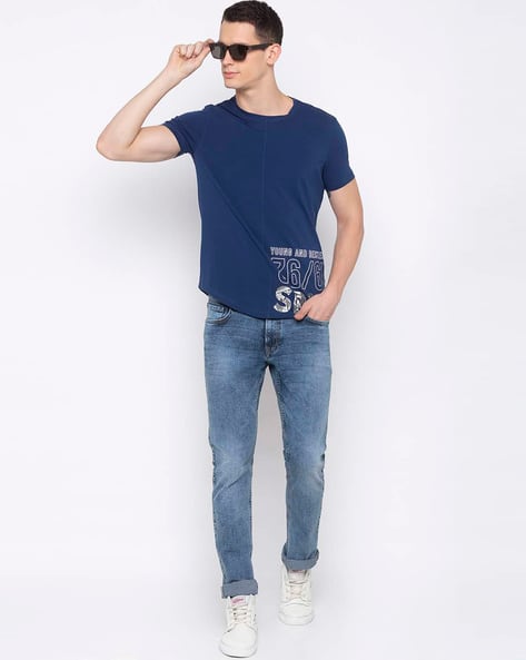 Mid-Wash Slim Fit Jeans (Image - 2)