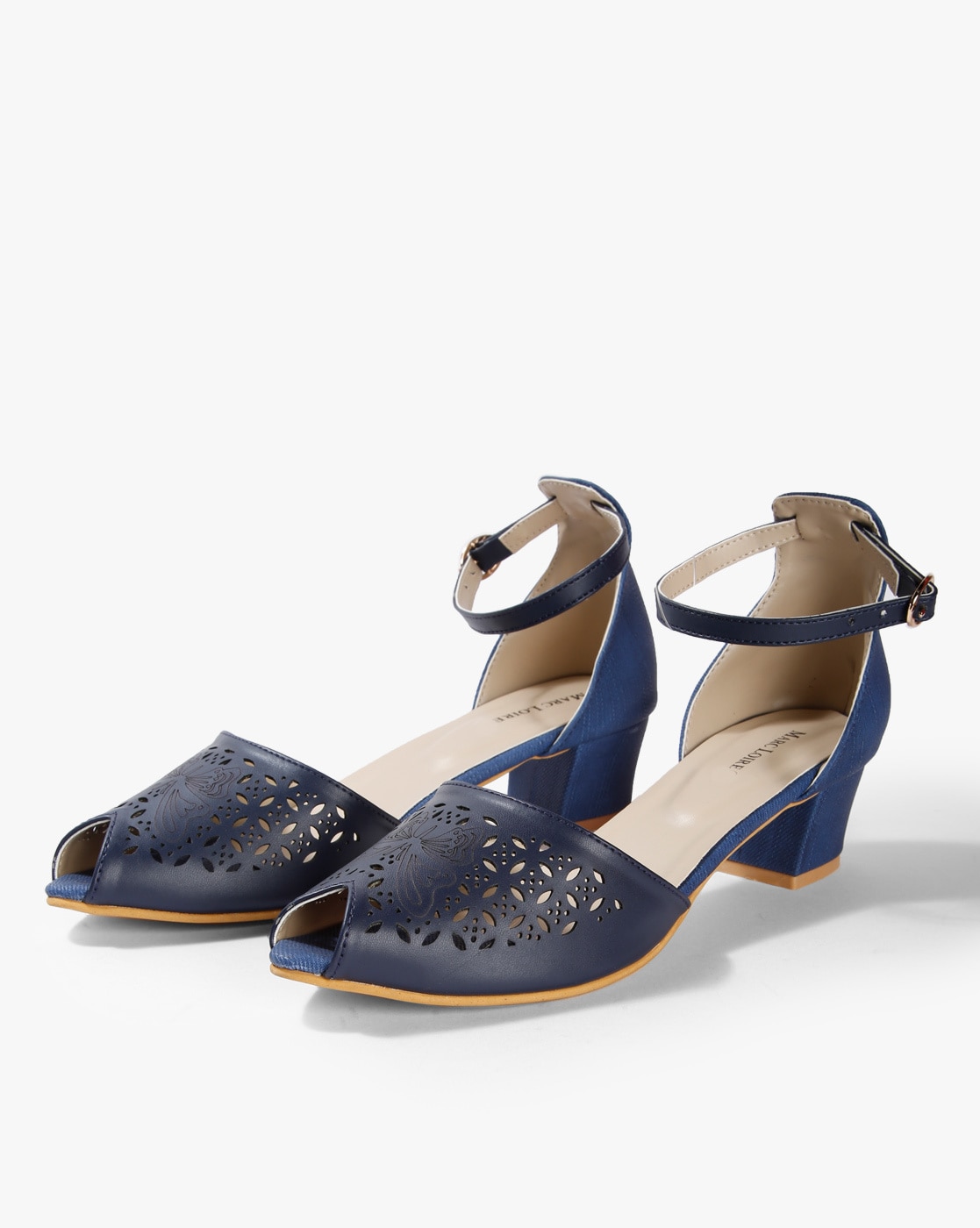blue heels block