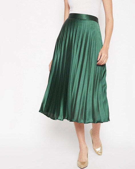 accordion pleated skirt