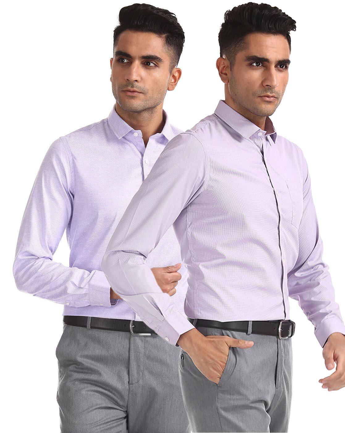 Buy Purple Shirts for Men by EX BY 