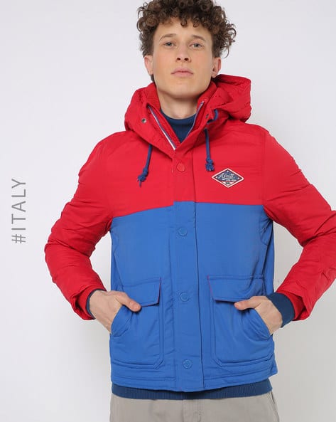 Zip-Front Hooded Puffer Jacket