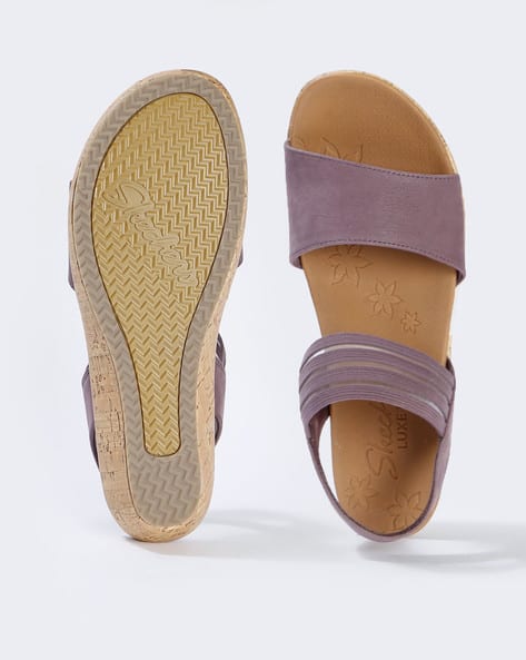 Buy Mauve Flat Sandals for Women by Skechers Online