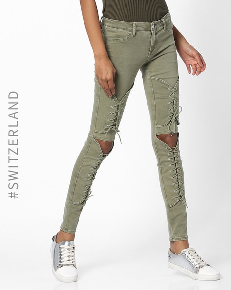 Buy Green Trousers  Pants for Women by KLOTTHE Online  Ajiocom