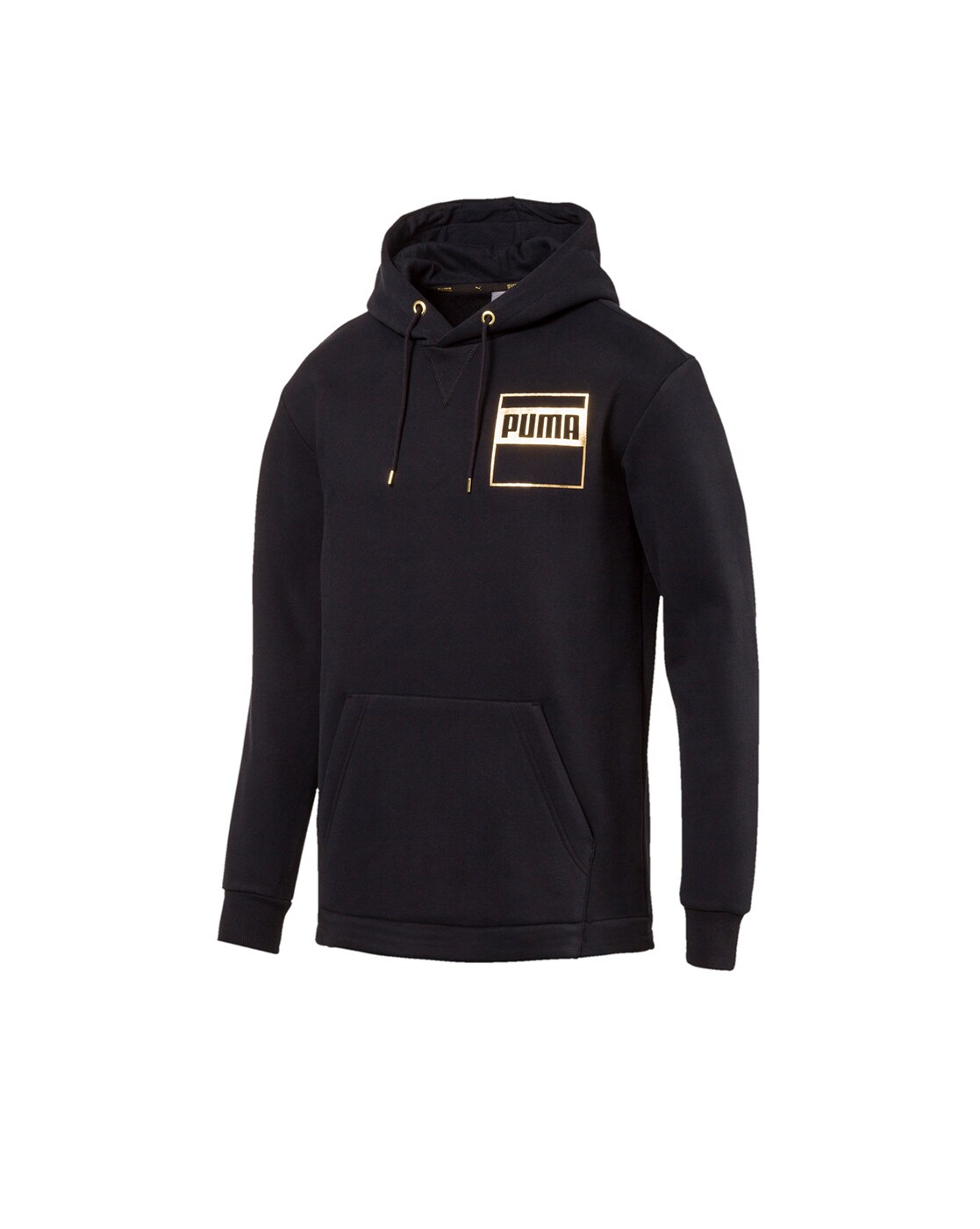 black and gold puma hoodie