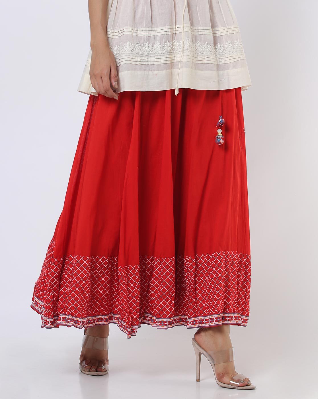 long skirt red