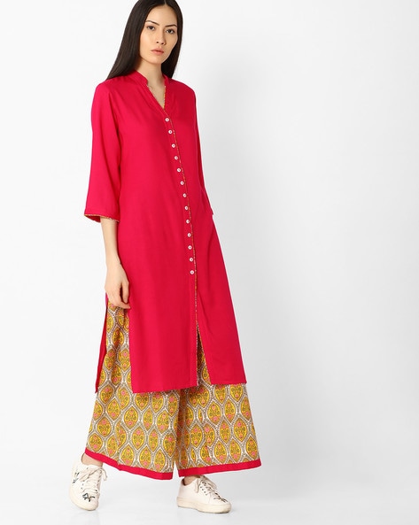 Buy Red & Yellow Salwars & Churidars for Women by AYAANY Online
