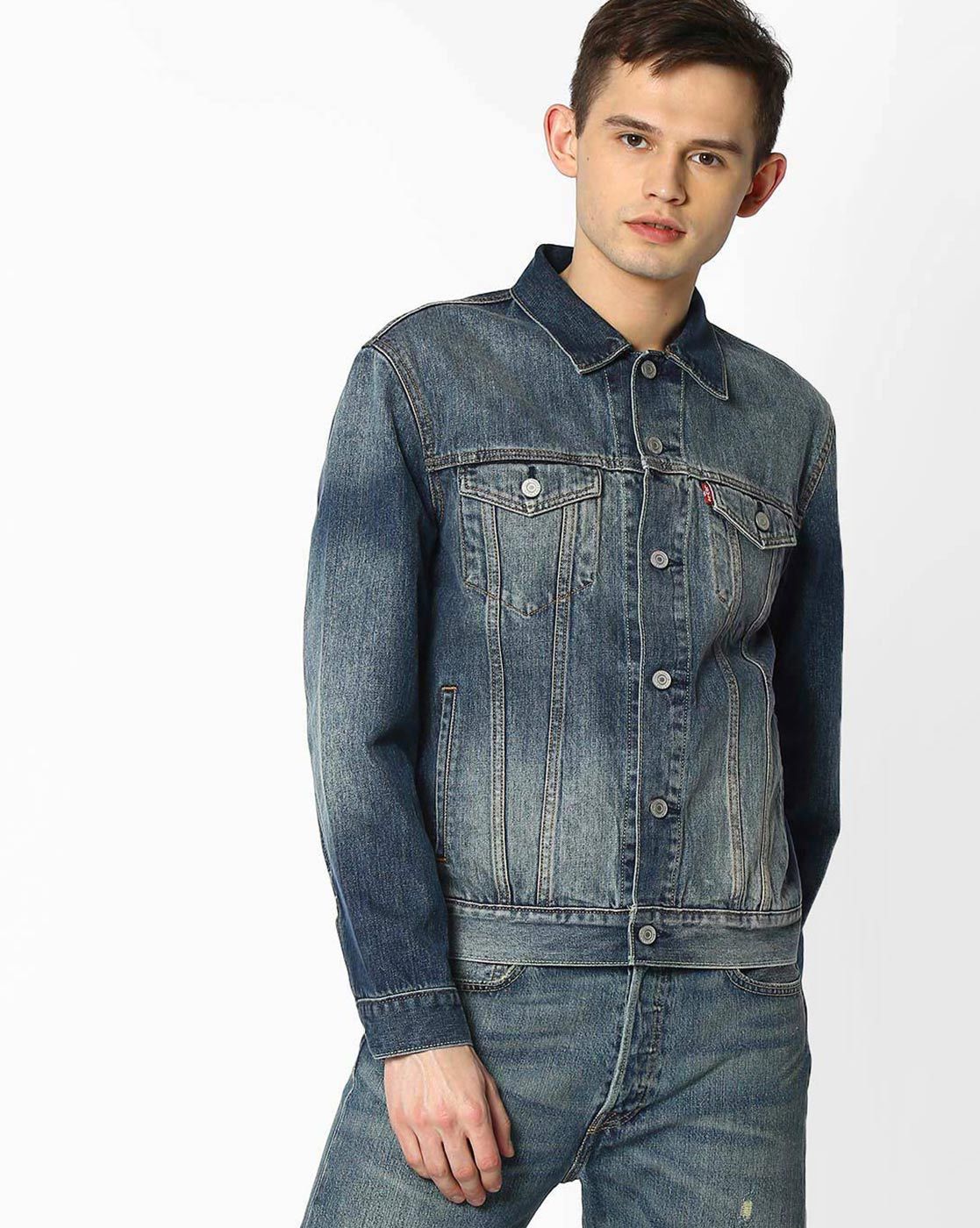 levis denim jacket ajio