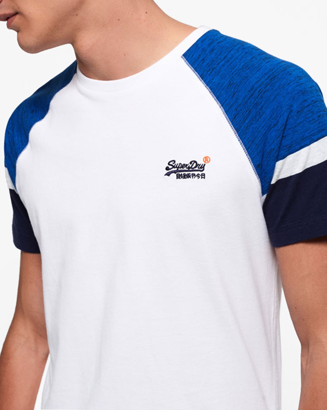 Buy Men's Tri Blend Casual 3/4 Raglan Baseball T-Shirts Soft Plain Fit Tee,  1ks0010_white/Blue, XX-Large at