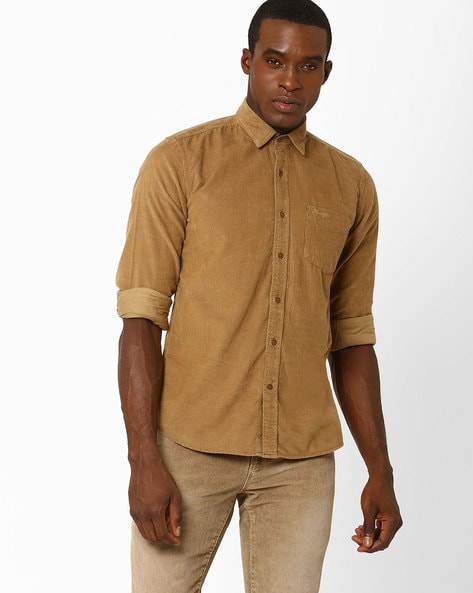 Buy Khaki Shirts for Men by WRANGLER Online 