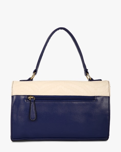 Navy and cream handbags on sale