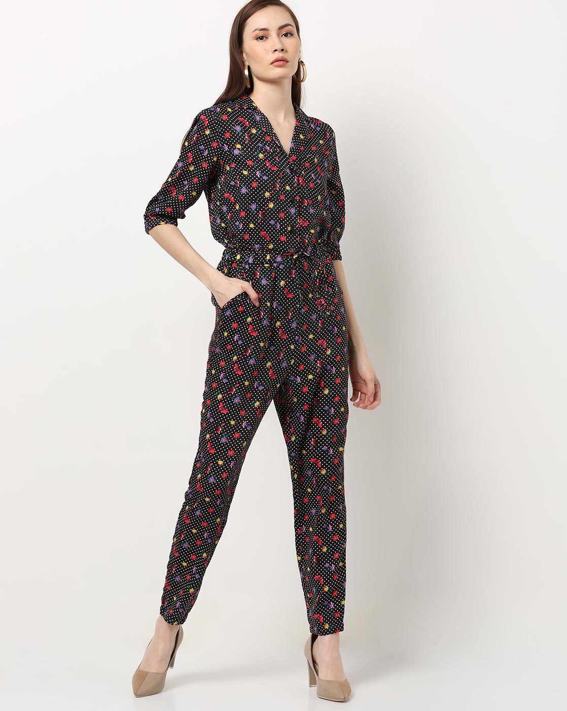 double layer culotte jumpsuit