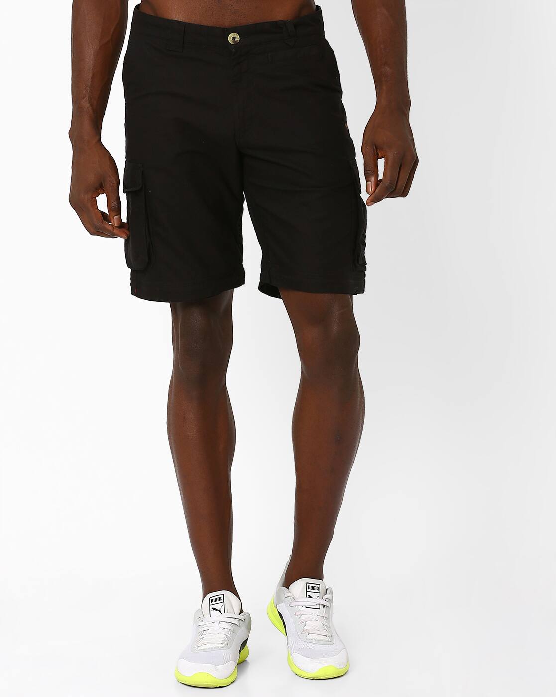 Buy Black Now Or Never Relaxed Fit Convertible Track Pants AJIO