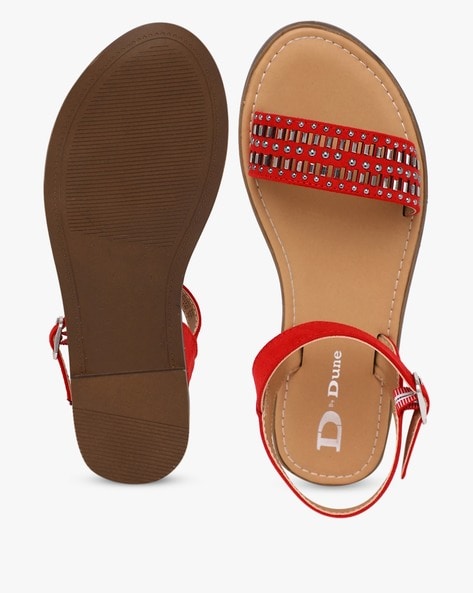 Dune best sale red sandals