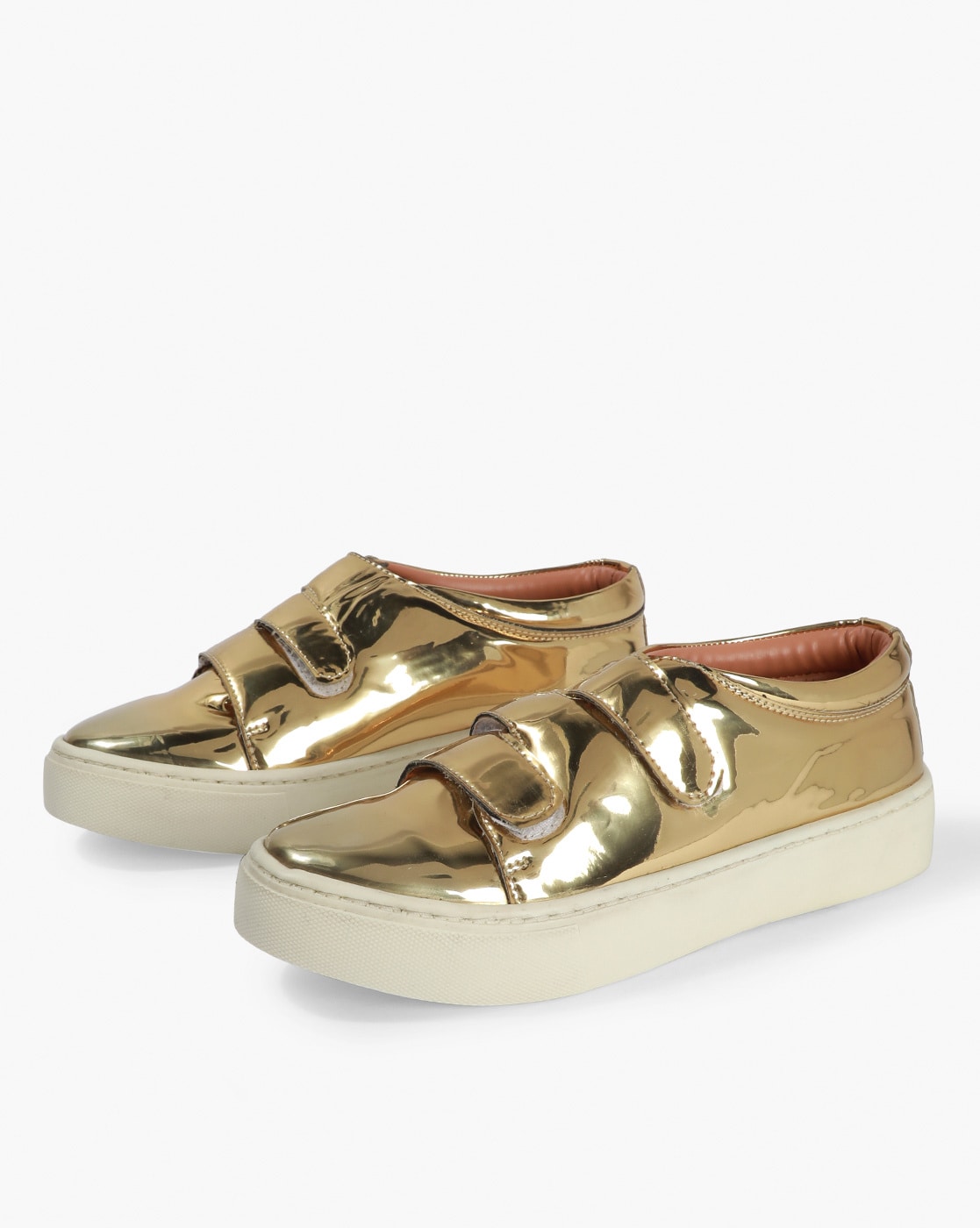 golden casual shoes