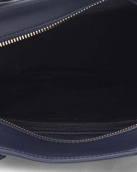 Vegan leather handbag Tommy Hilfiger Silver in Vegan leather