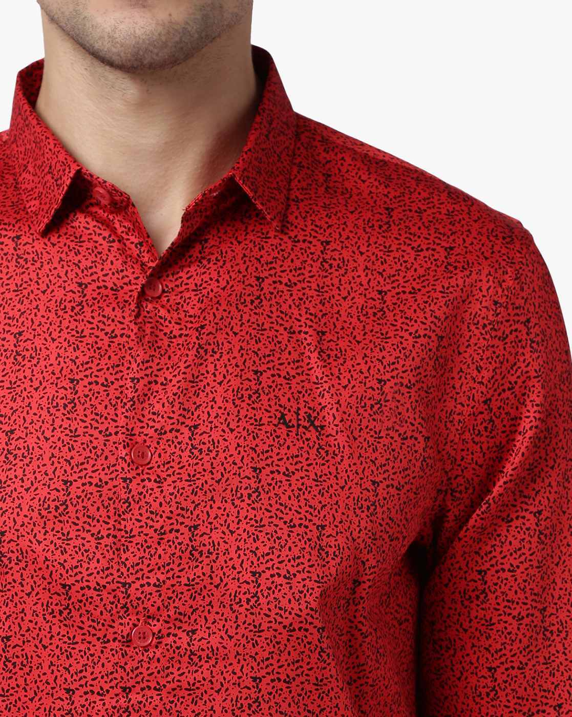 Armani red shirt new arrivals