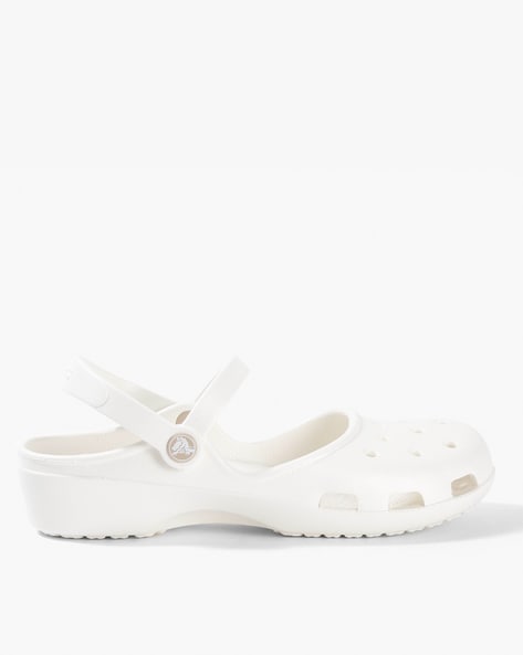 Buy White Flat Sandals for Women by CROCS Online Ajio