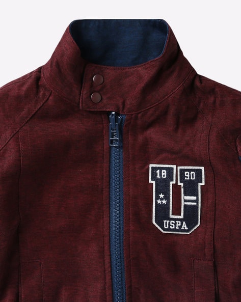 us polo maroon jacket