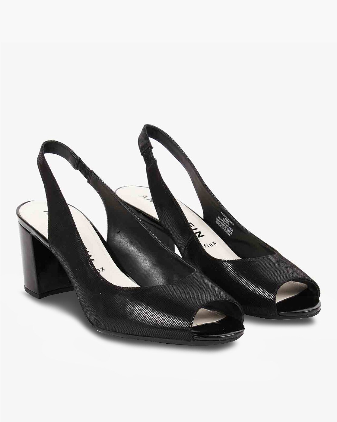 anne klein black slingback shoes