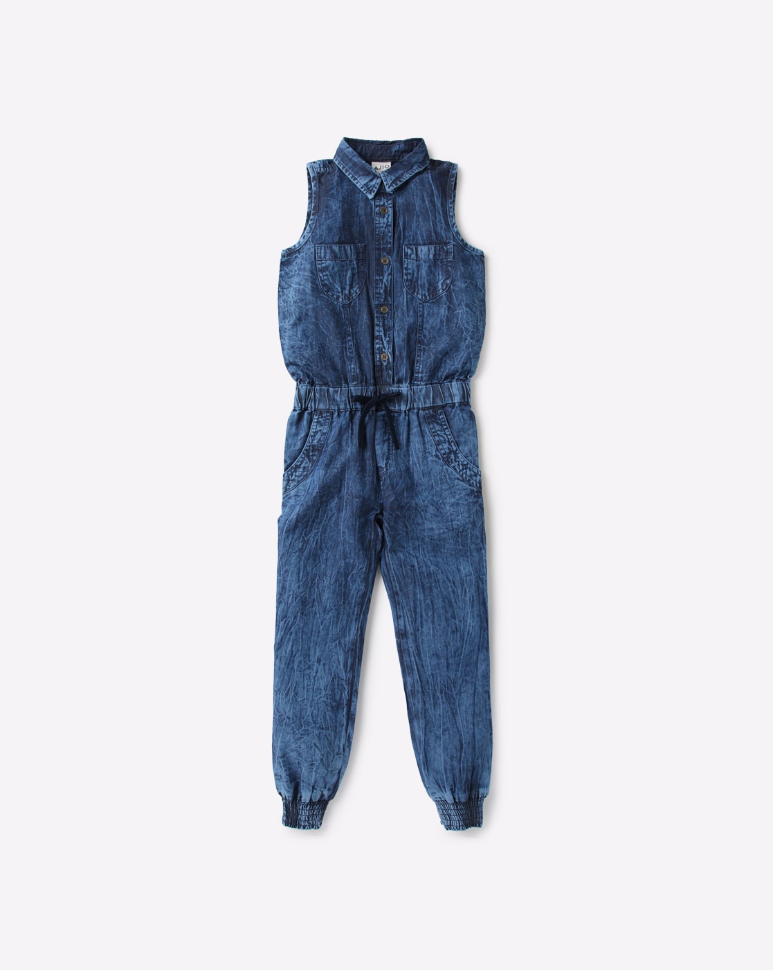 Buy Blue Jumpsuit & Playsuits for Girls by LITTLE KANGAROOS Online | Ajio .com