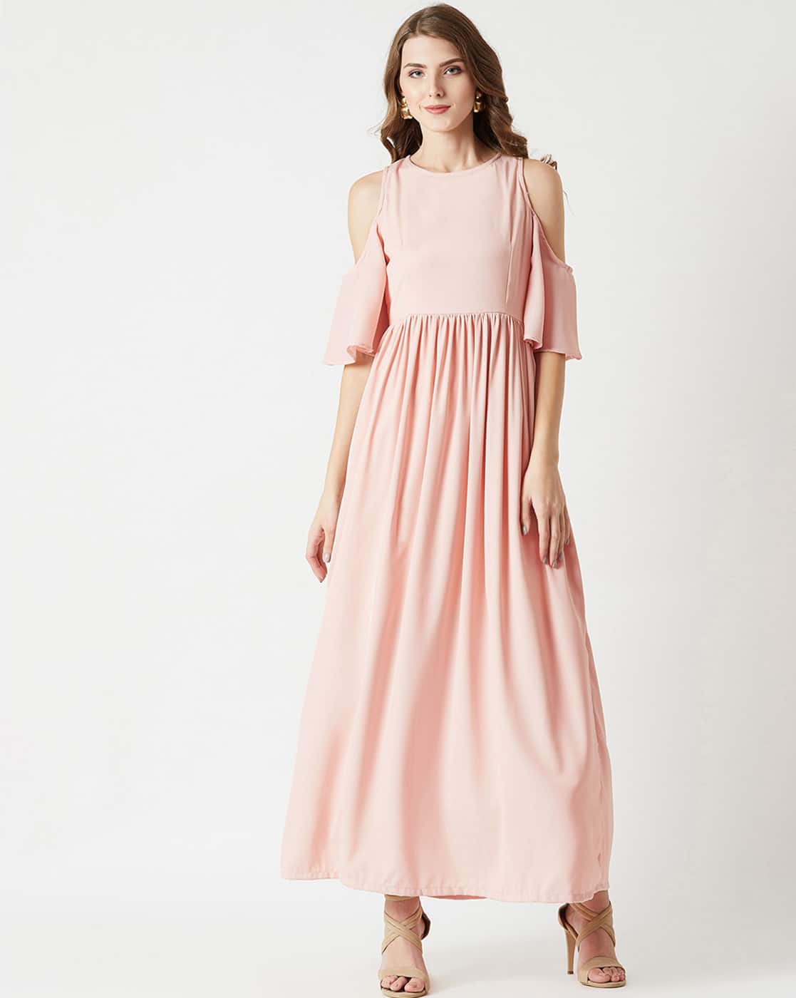 pleated gown