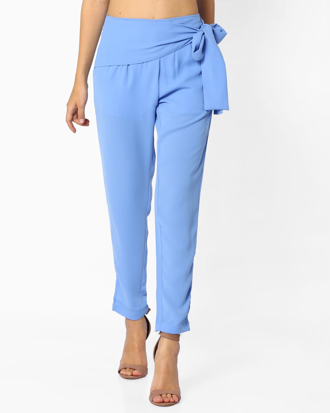 Camla Barcelona Sky Blue Trouser For Women | Buy SIZE 36 Trouser Online for  | Glamly