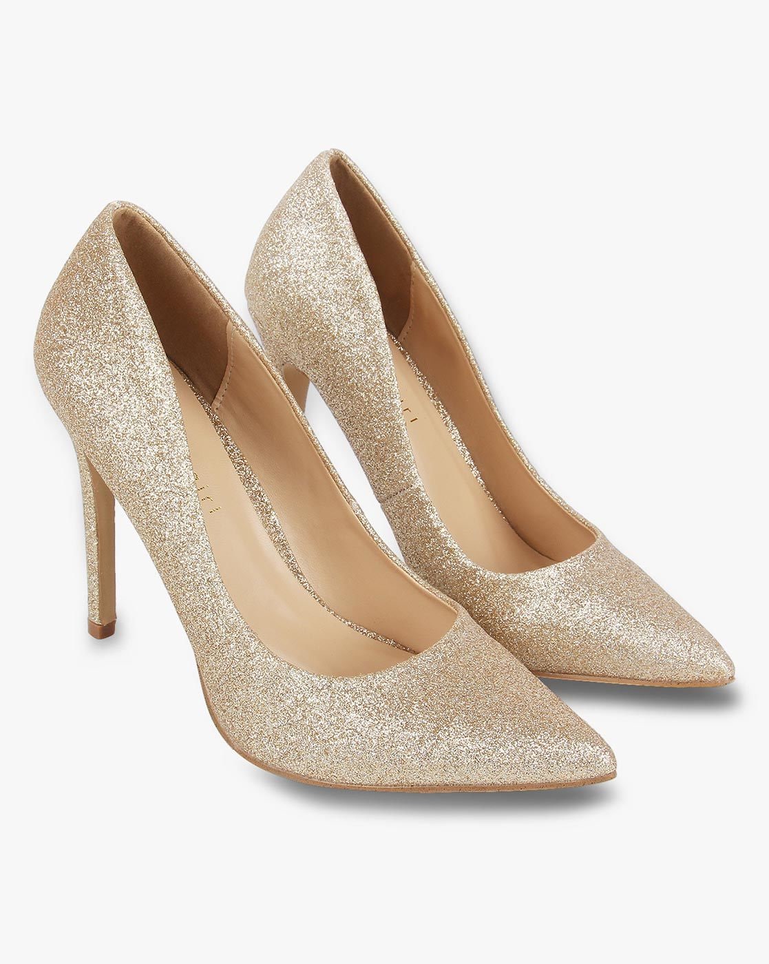 Adirana - Made to order - Gold Glitter Bridal Pump - Burju Shoes